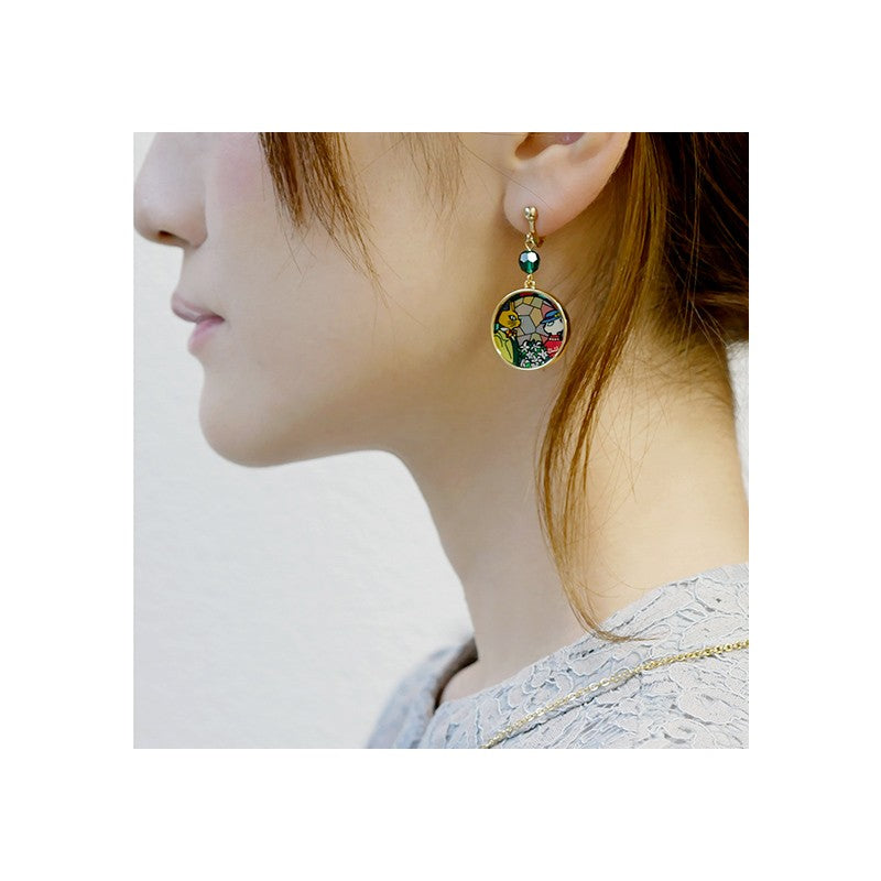 BIJOU BOUCLES D’OREILLES LOUISE ET BARON VITRAIL- SI TU TENDS L'OREIL