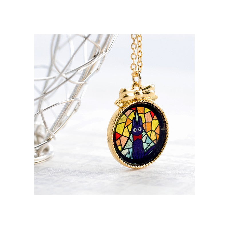 BIJOU PENDENTIF JIJI VITRAIL - KIKI LA PETITE SORCIÈRE