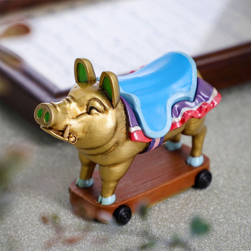 BOÎTE À ACCESSOIRES COCHON DORÉ DE CHIKYUYA - SI TU TENDS L'OREILLE
