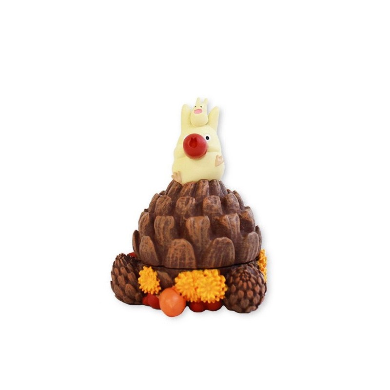 BOÎTE À RANGEMENT TOTORO BLANC POMME DE PIN - MON VOISIN TOTORO