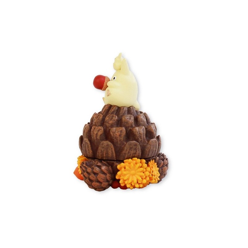 BOÎTE À RANGEMENT TOTORO BLANC POMME DE PIN - MON VOISIN TOTORO