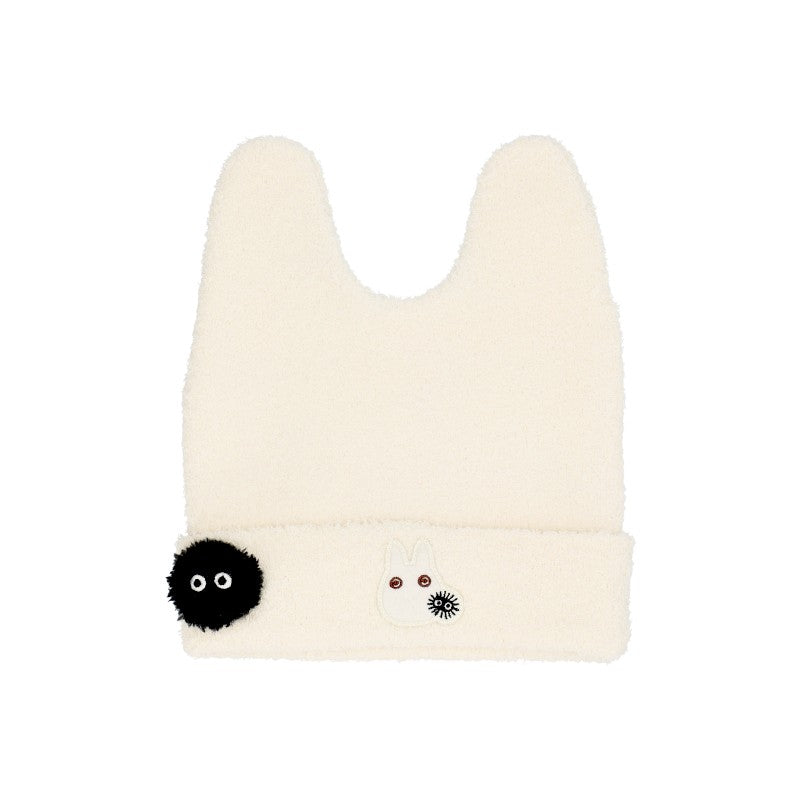 BONNET LAINE À OREILLES TOTORO BLANC - MON VOISIN TOTORO