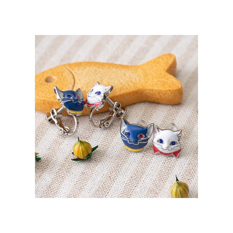 BOUCLES D’OREILLES À CLIPS YUKI & LUNE - LE ROYAUME DES CHATS