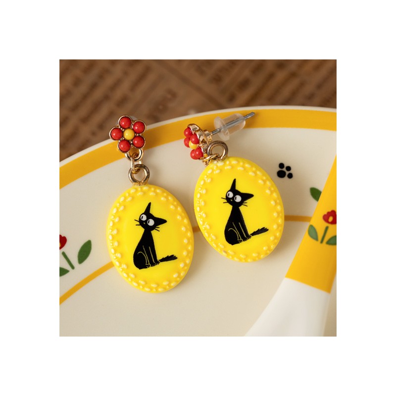 BOUCLES D’OREILLES FANTAISIE JAUNES JIJI - KIKI LA PETITE SORCIÈRE