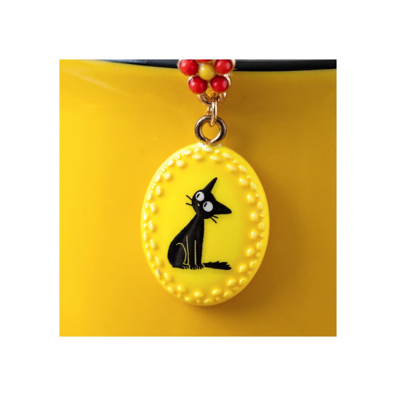 BOUCLES D’OREILLES FANTAISIE JAUNES JIJI - KIKI LA PETITE SORCIÈRE