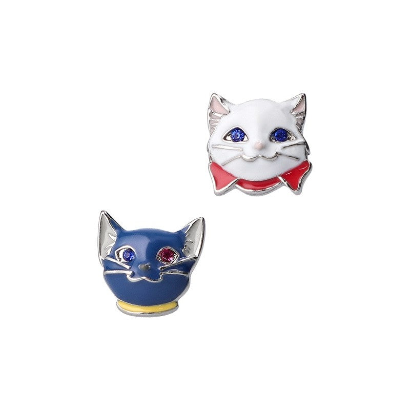 BOUCLES D’OREILLES PERCÉES YUKI & LUNE - LE ROYAUME DES CHATS