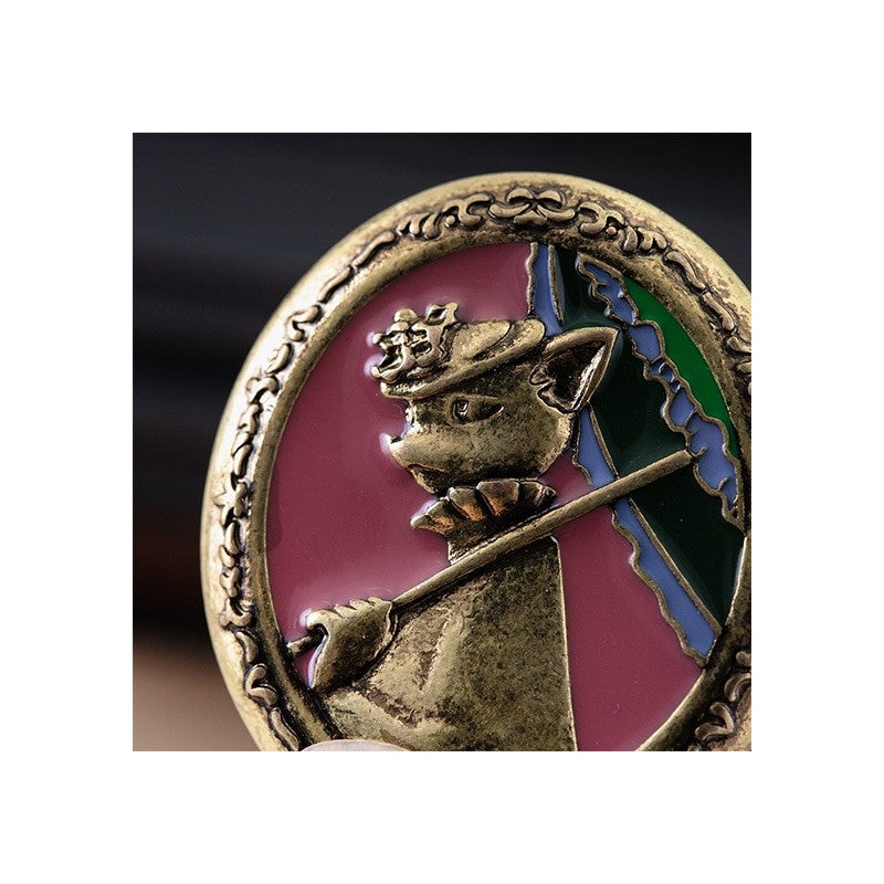 BROCHE VINTAGE LOUISE - LE ROYAUME DES CHATS