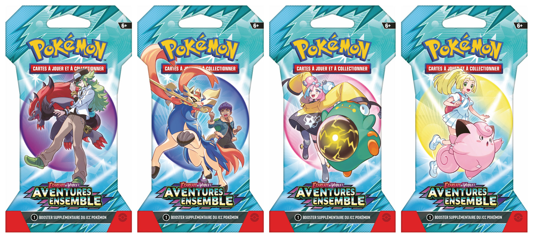 Pokémon JCC - Écarlate et Violet - Pack de Booster Blister EV09 Aventures Ensemble (1 Booster aléatoire)