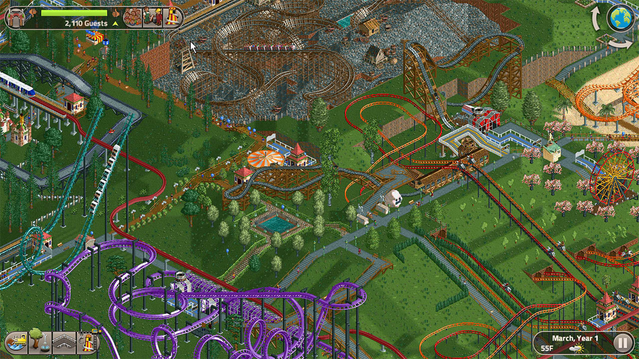 Rollercoaster Tycoon Classic - flash vidéo