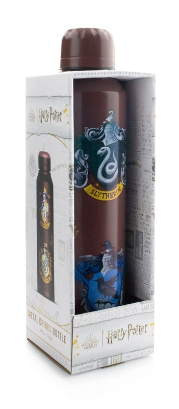 Harry Potter - Bouteille d'eau en métal slim "Blasons" 530ml