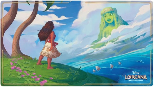 Disney Lorcana JCC : Les Terres d'Encres - Tapis de jeu Vaiana - flash vidéo