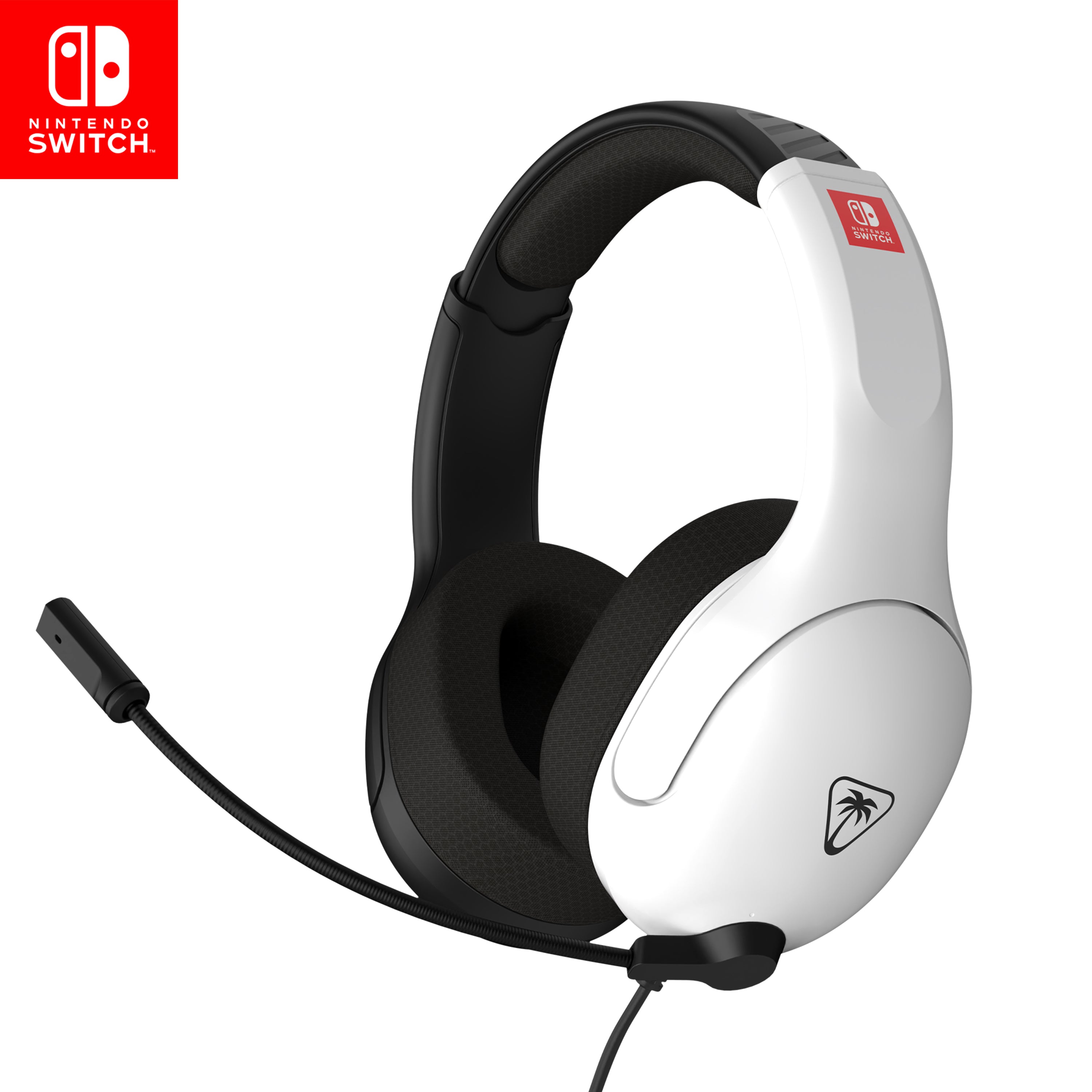 Turtle Beach - Casque de jeu filaire Airlite Fit Noir et Blanc pour Nintendo Switch, Switch Lite et Switch modèle OLED