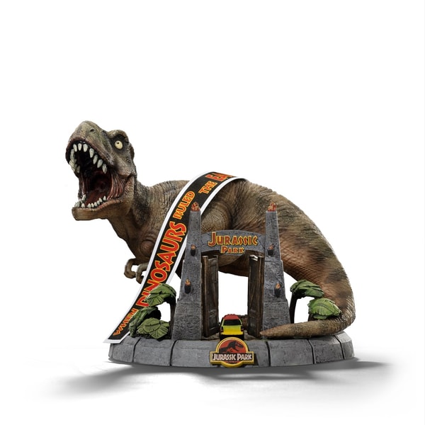 Iron Studios - MiniCo - Jurassic Park - T-Rex Deluxe Statue 15cm - flash vidéo