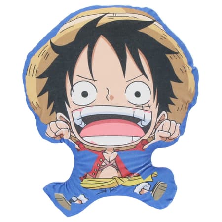 One Piece - Coussin décoratif en polyester Luffy D. Monkey 41cm - flash vidéo