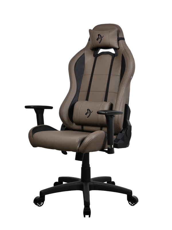 Arozzi Torretta - Chaise Gaming en PU souple - Marron - flash vidéo