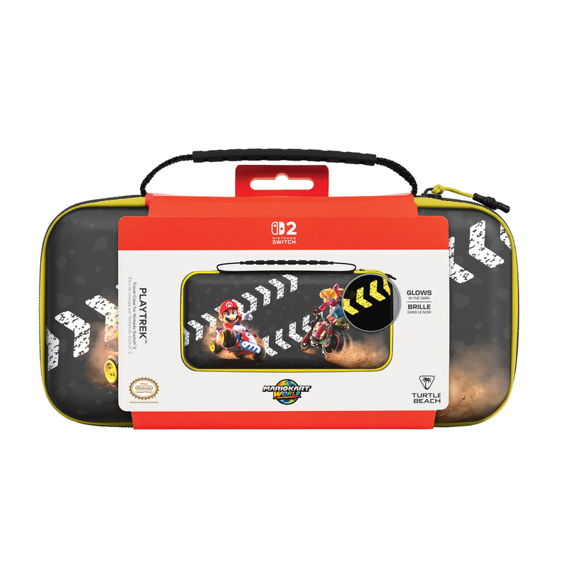 Turtle Beach - Étui de voyage PlayTrek Mario Kart World pour Nintendo Switch 2, Nintendo Switch et Nintendo Switch modèle OLED