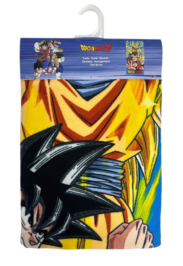 Dragon Ball Z - Serviette de plage en microfibre Son Goku (140x70cm) - flash vidéo