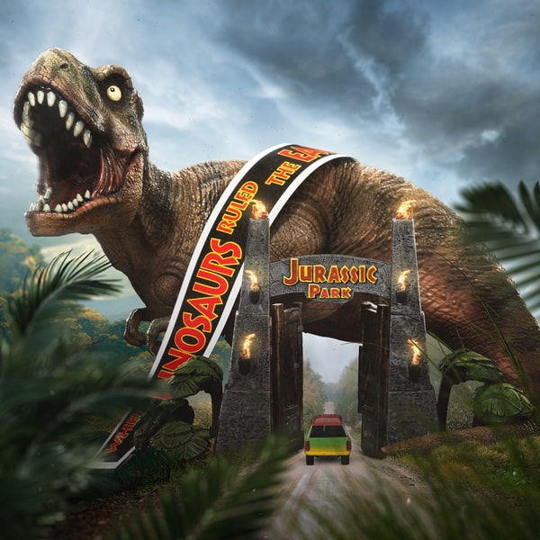 Iron Studios - MiniCo - Jurassic Park - T-Rex Deluxe Statue 15cm - flash vidéo