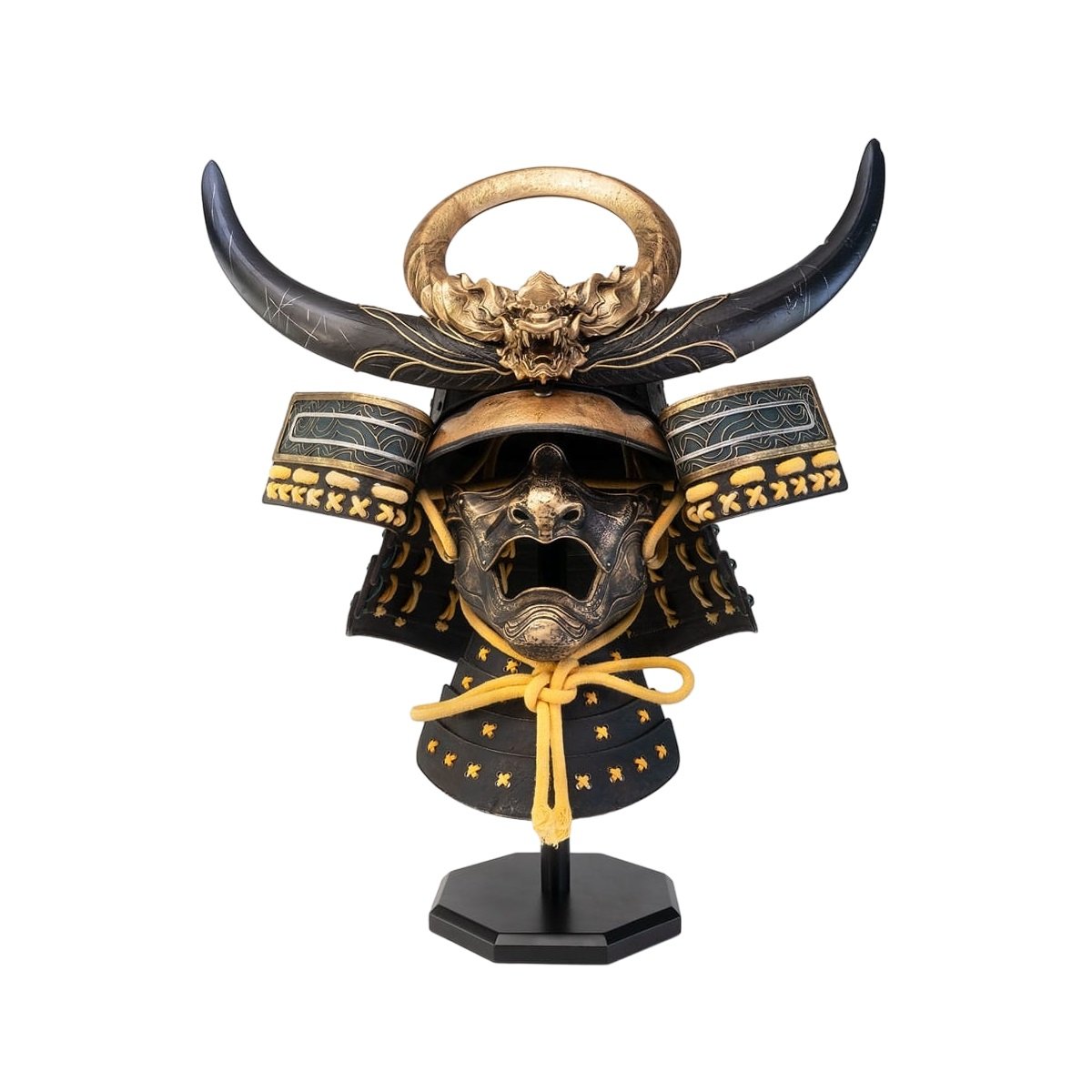 PureArts - 1:1 Scale Replica - Assassin's Creed Shadows - Réplique du Casque de Yasuke 63cm - flash vidéo