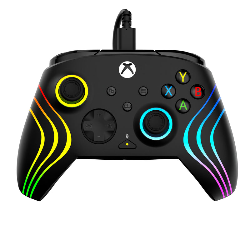 Turtle Beach - Manette de jeu filaire RVB Afterglow Wave Noire pour Xbox Series X|S, Xbox One et Windows 10/11