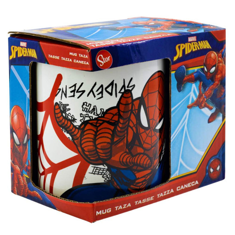 Stor - Spider-Man - Mug Céramique "Urban Web" en Boîte Cadeau 325ml