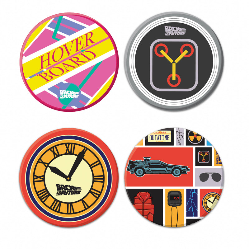 Retour vers le Futur - Set de 4 Sous-Verres en Céramique