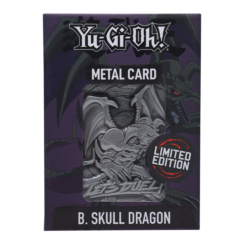 Yu-Gi-Oh! - Carte métallique "Dragon Crâne Noir" en Édition Limitée