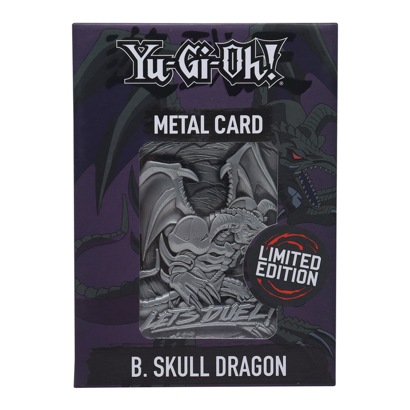 Yu-Gi-Oh! - Carte métallique "Dragon Crâne Noir" en Édition Limitée