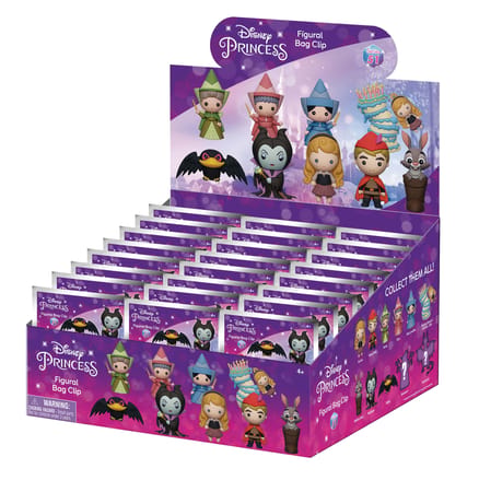 Disney - Assortiment en blind box de figurines de sac de collection La Belle au bois dormant (65e anniversaire) en mousse (24 pcs) - flash vidéo