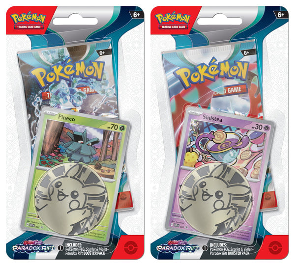 Pokémon JCC - Écarlate et Violet - Pack d'accès Blister Faille Paradoxe Pomdepik ou Théffroi (1x blister aléatoire) UK - flash vidéo