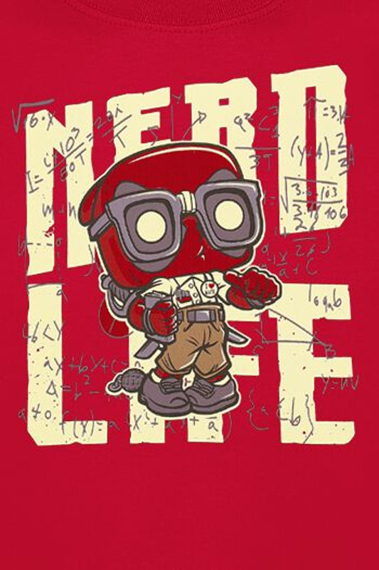 Funko Loose Tee: Marvel - Deadpool Nerd Life - M