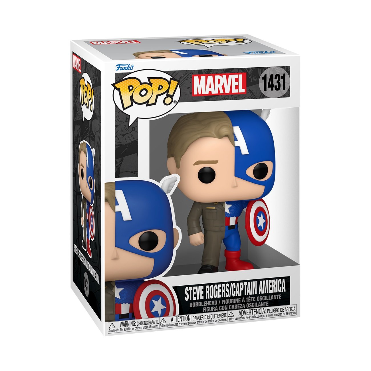 Funko Pop! Marvel: Split - Captain America / Steve Rogers - flash vidéo