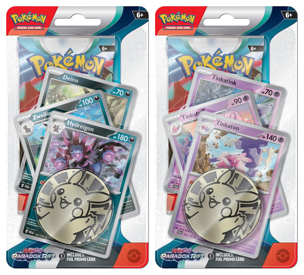 Pokémon JCC - Écarlate et Violet - Pack d'accès Premium Blister Faille Paradoxe Trioxhydre ou Forgelina (1x blister aléatoire) - flash vidéo