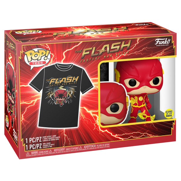 Funko Pop! & Tee: DC Comics - The Flash - M - flash vidéo