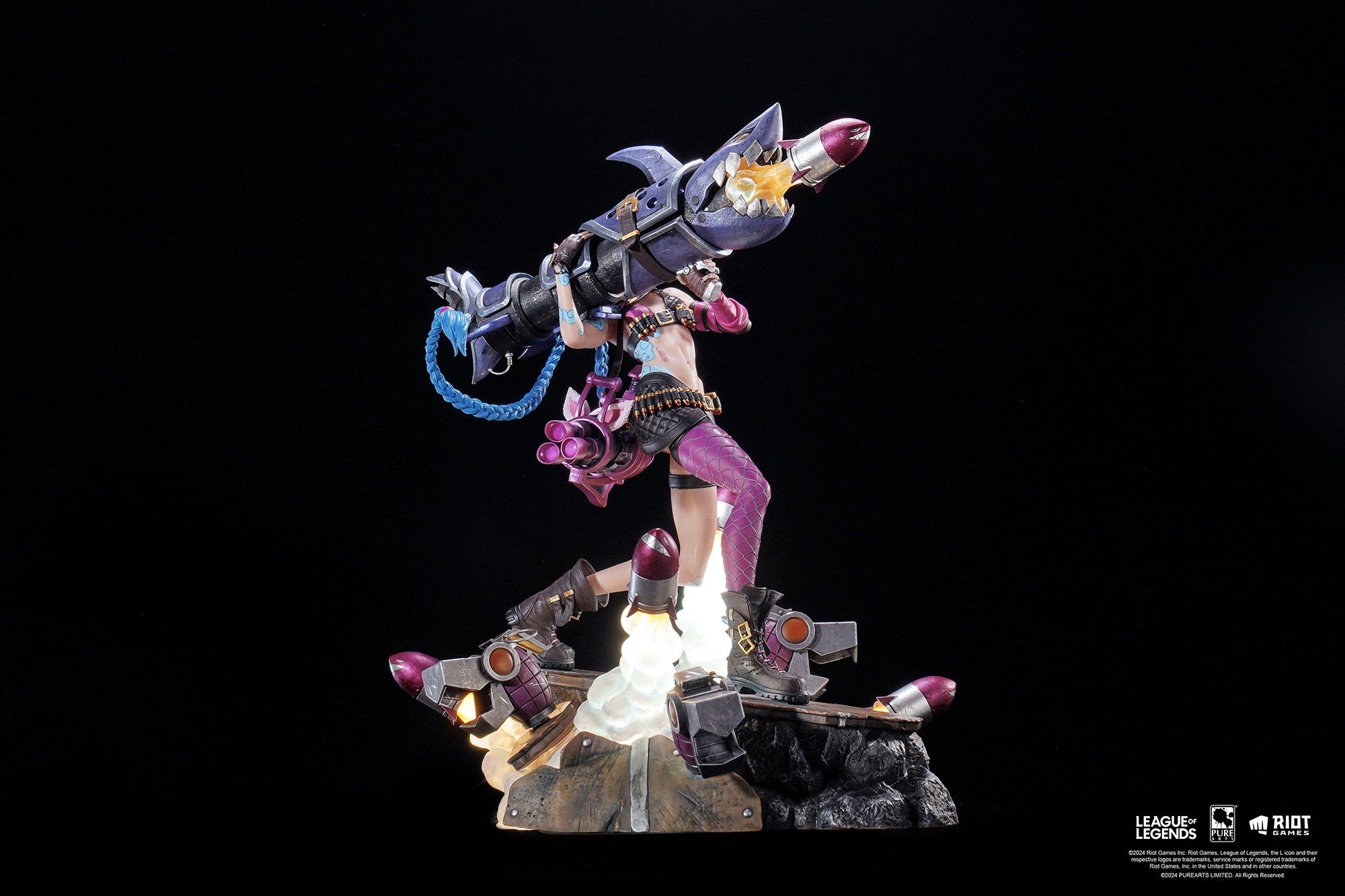 PureArts - 1:6 Scale Statues - League Of Legends - Jinx Statue 31cm - flash vidéo