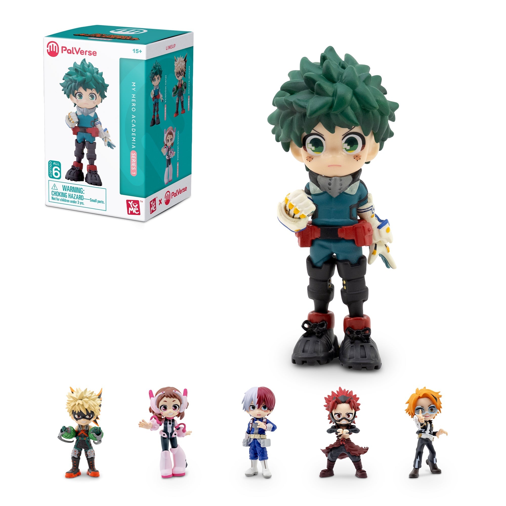YuMe Anime Figures Blind Box - Display de figurines My Hero Academia (6 unités)