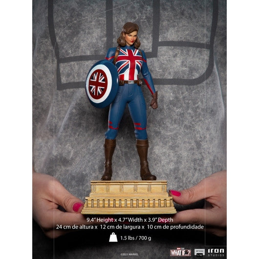 Iron Studios - Arts Scale 1/10 - Marvel - What If...? - Captain Carter Statue 24cm - flash vidéo
