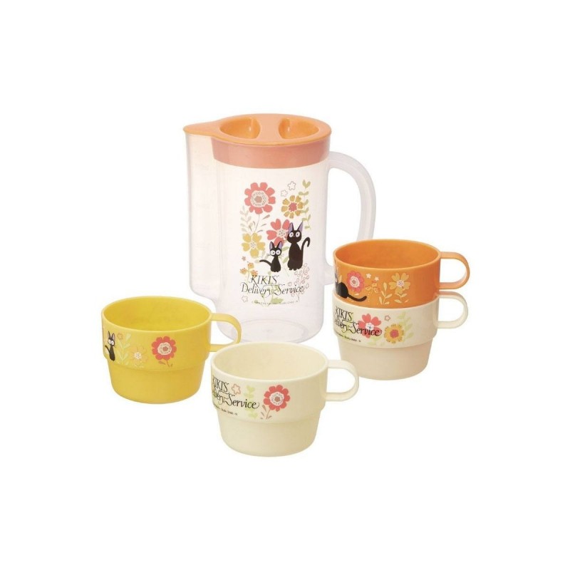 CARAFE ET 4 TASSES KIKI MARGUERITE - KIKI LA PETITE SORCIÈRE