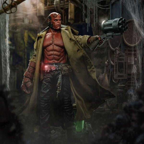 Iron Studios - Deluxe Art Scale 1/4 - Hellboy - Hellboy Statue 68cm - flash vidéo