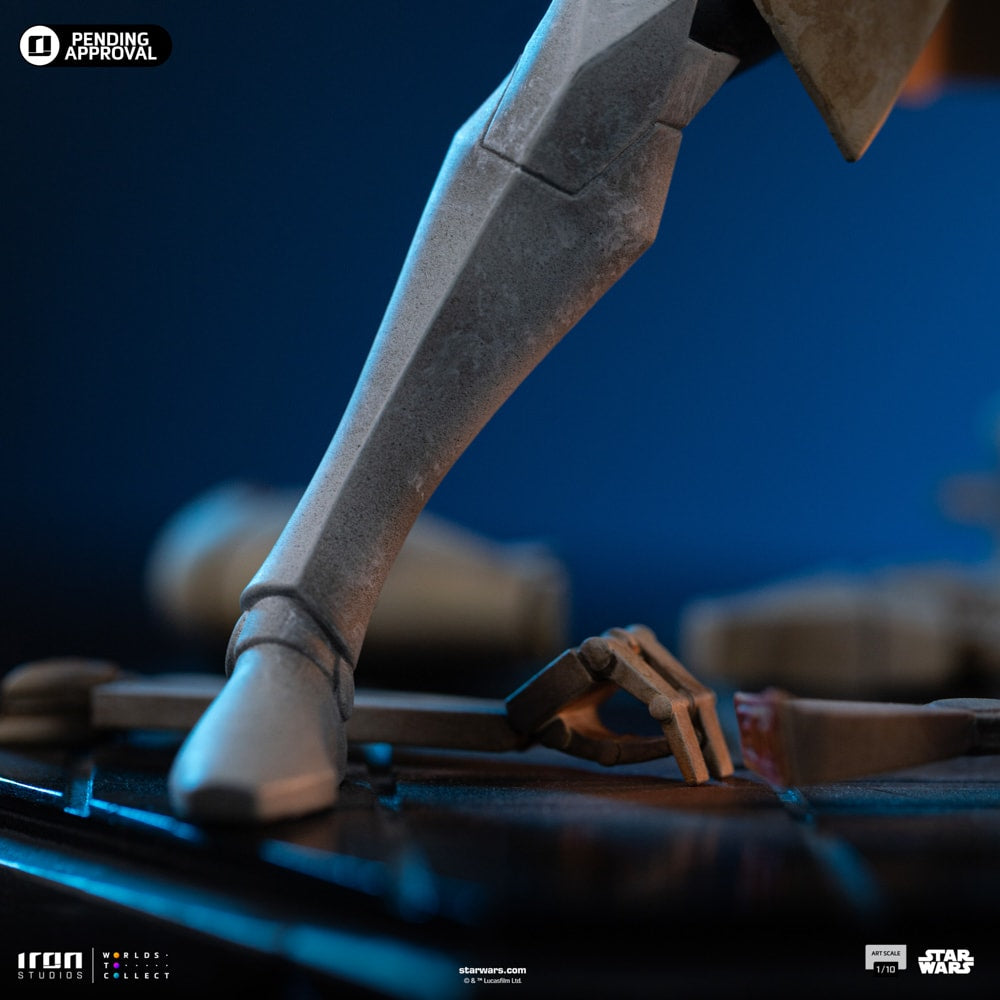Iron Studios - Art Scale 1/10 - Star Wars : The Clone Wars - Obi-Wan Kenobi Statue 27cm
