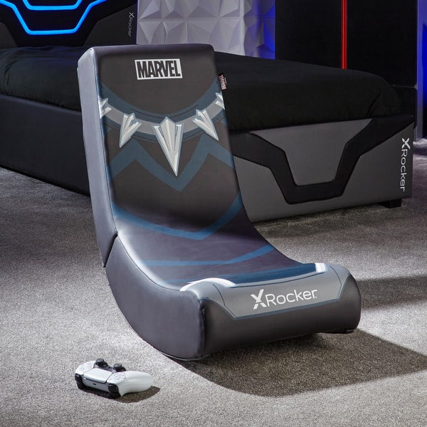 X Rocker - Siège de jeu Video Rocker Icon Marvel officiel Black Panther - flash vidéo