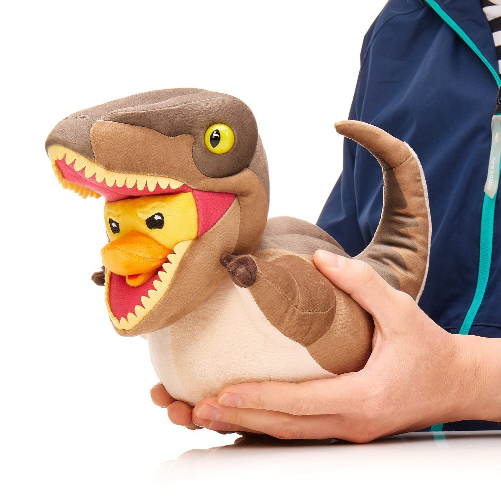 Numskull - TUBBZ Peluche - Jurassic Park - Vélociraptor - 24cm - flash vidéo