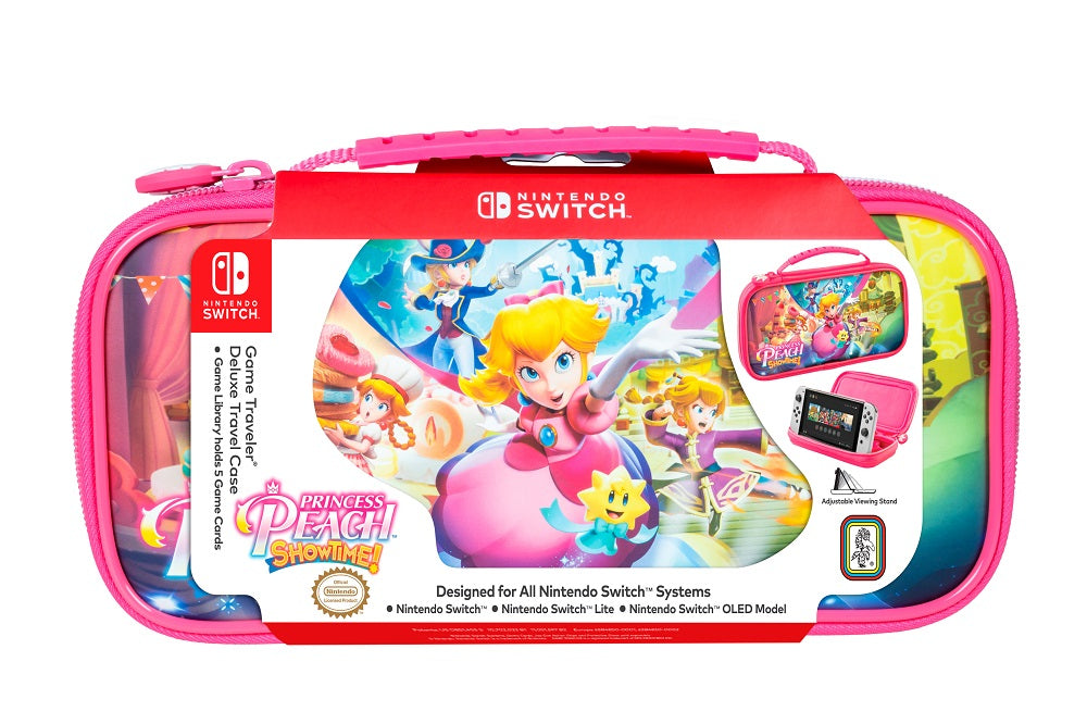 Big Ben - Pochette de transport deluxe officielle Princess Peach: Showtime! pour Nintendo Switch, Switch Lite et Switch OLED
