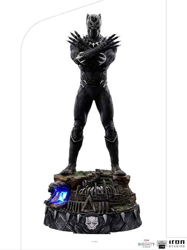 Iron Studios - Deluxe Arts Scale 1/10 - Marvel - Avengers: The Infinity Saga - Black Panther Statue 25cm - flash vidéo