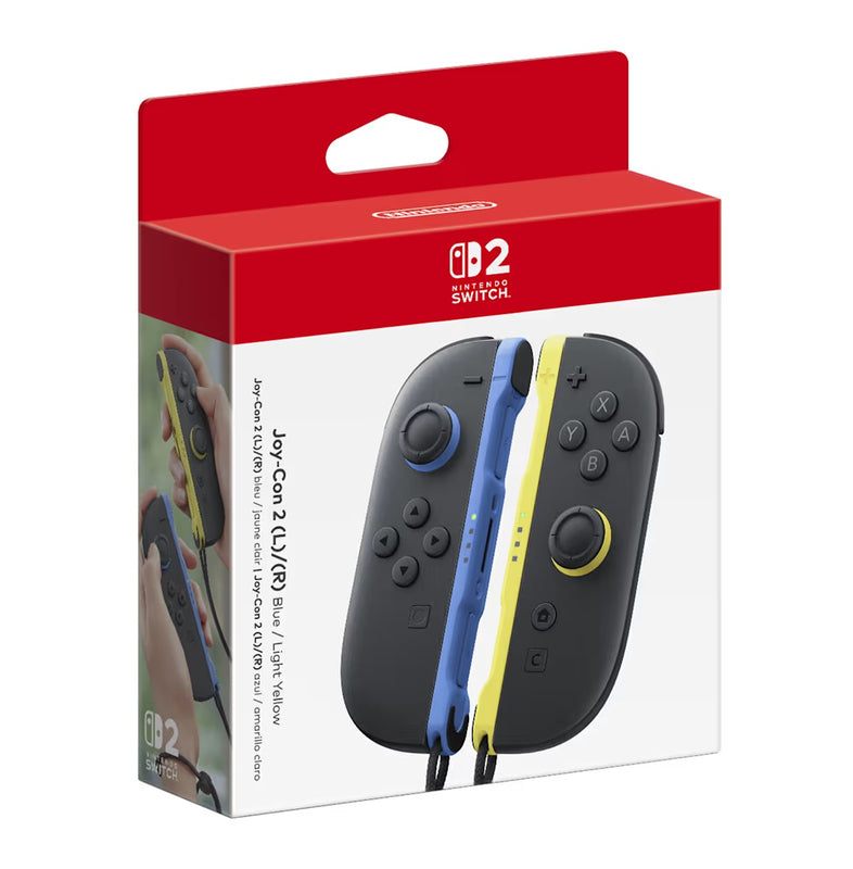 Paire de manettes Joy-Con 2 bleu/jaune clair