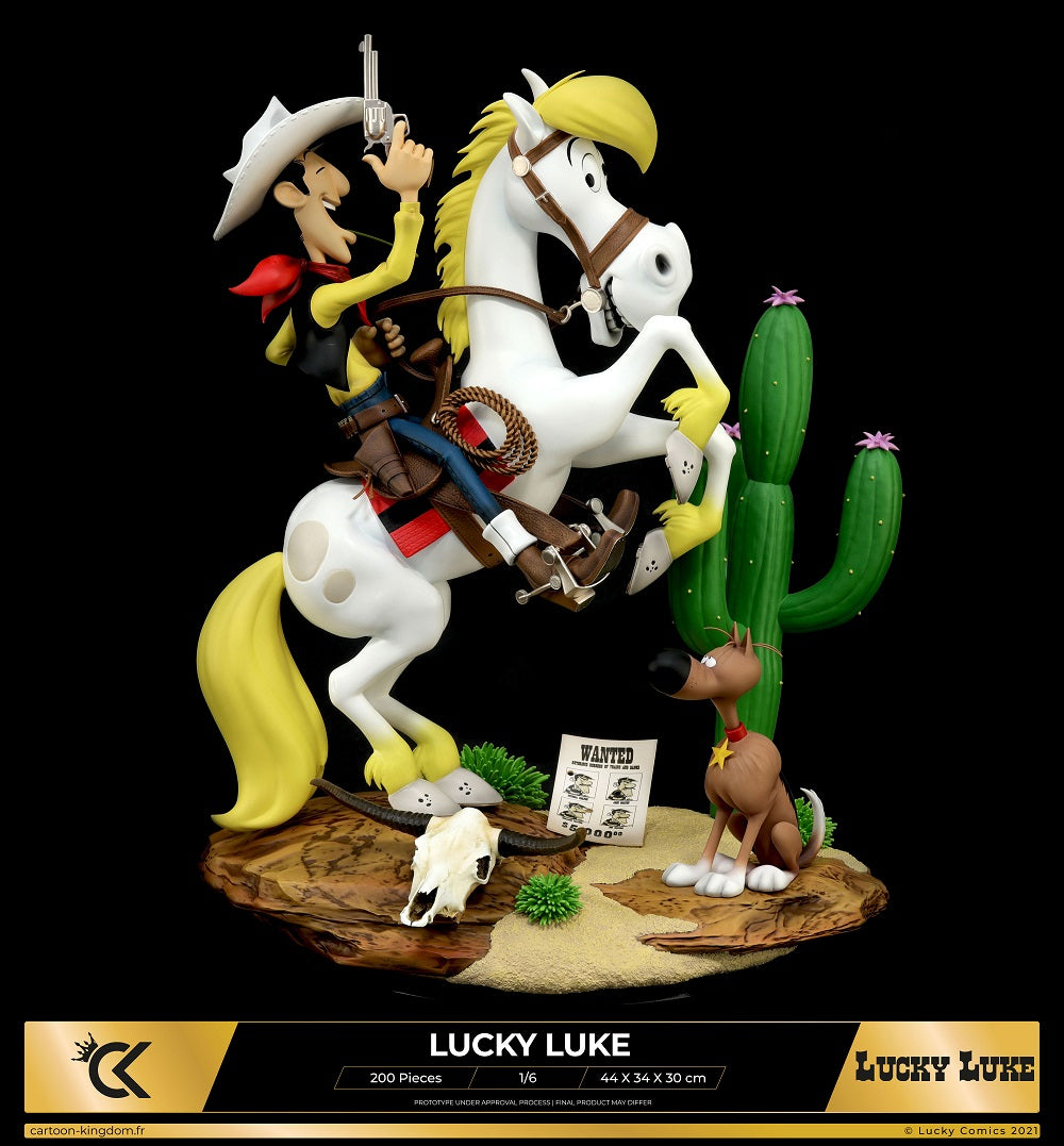 Cartoon Kingdom - 1:6 Statues - Lucky Luke Statue 44cm - flash vidéo