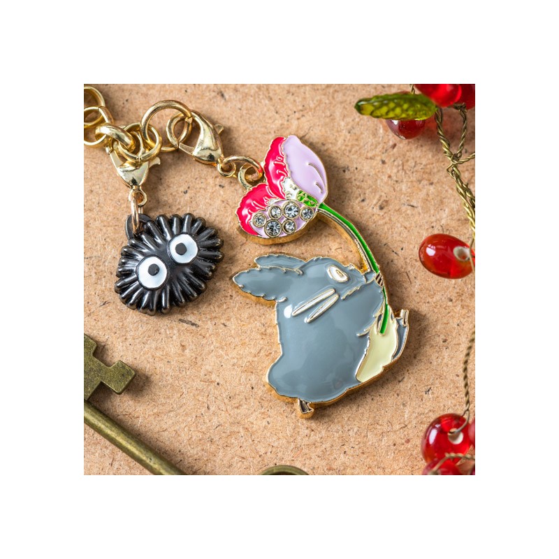 CHAÎNETTE CHARMS TOTORO BLANC & FRUITS - MON VOISIN TOTORO
