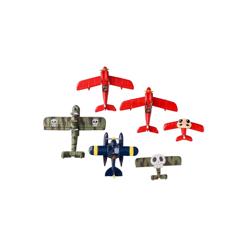 ASSORT. DE 6 MAGNETS HYDRAVION - PORCO ROSSO