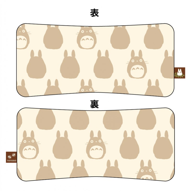 COUSSIN BRIQUE MOIRÉ TOTORO SILHOUETTE - MON VOISIN TOTORO