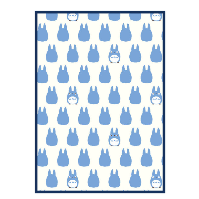 COUVERTURE SILHOUETTE TOTORO BLEU 100X140 CM - MON VOISIN TOTORO